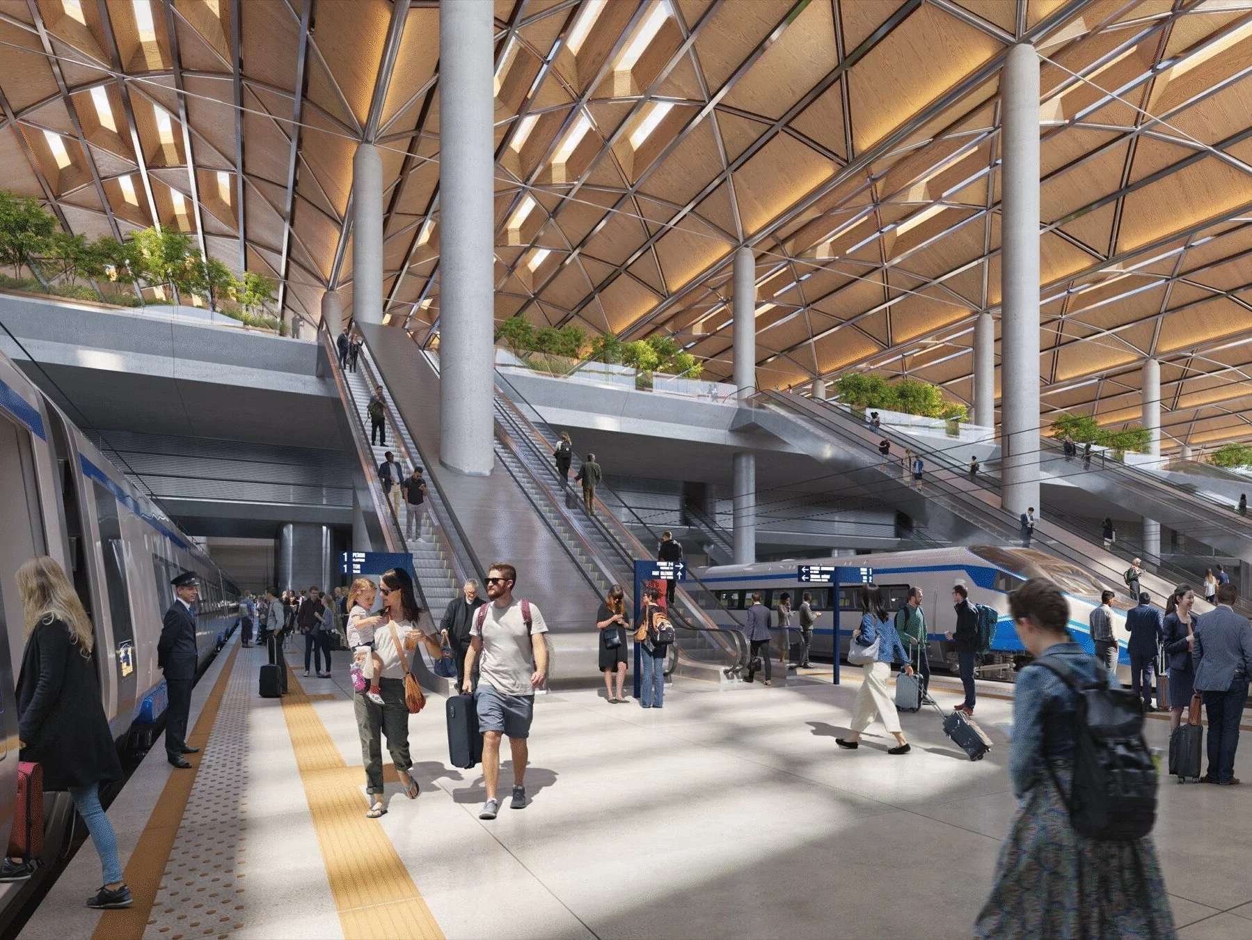 Wizualizacja Centralnego Portu Komunikacyjnego (Port Polska)