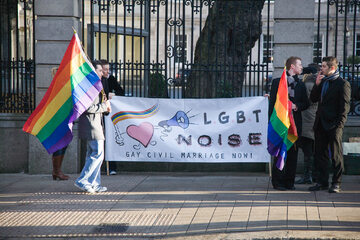 Pikieta ruchu LGBT w Irlandii – zdjęcie ilustracyjne