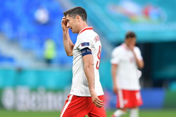 Piłkarskie mistrzostwa Europy - Euro 2020. Na zdjęciu: Robert Lewandowski