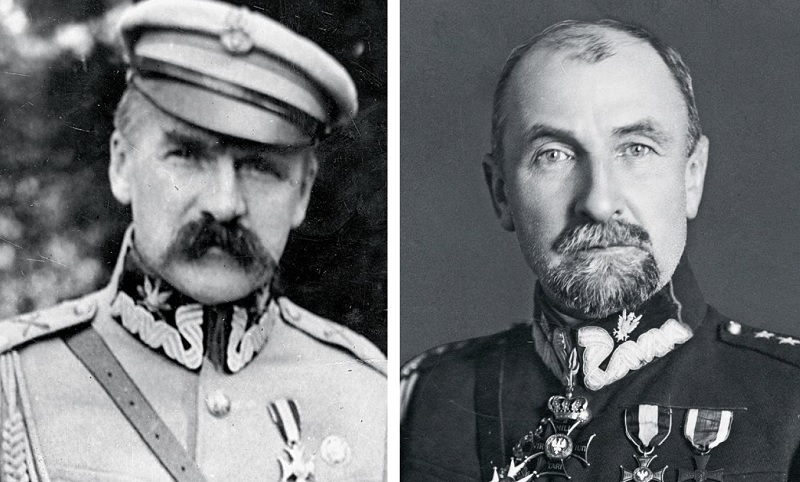 Marszałek Józef Piłsudski i gen. Tadeusz Rozwadowski. Fot. NAC