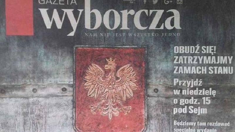 Okładka "Gazety Wyborczej"