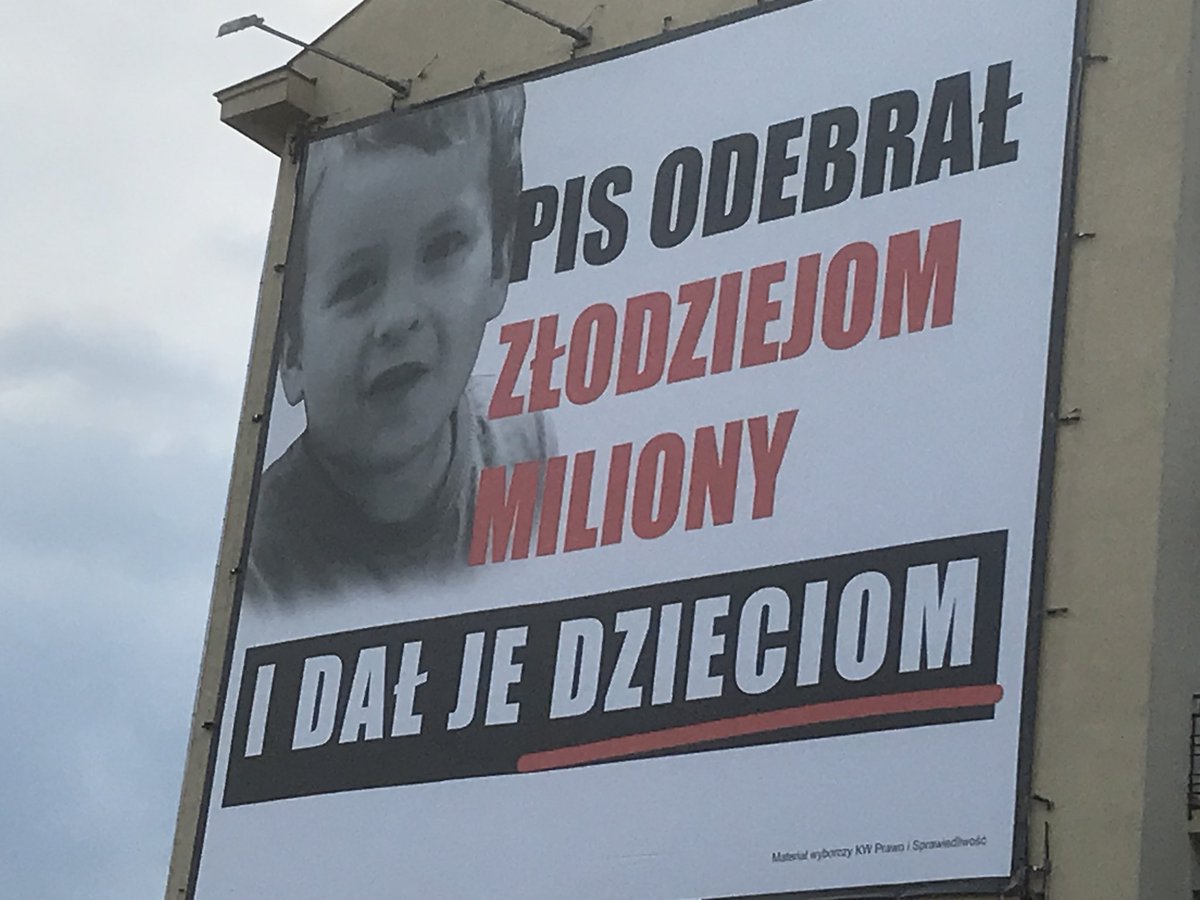 Plakat Prawa i Sprawiedliwości