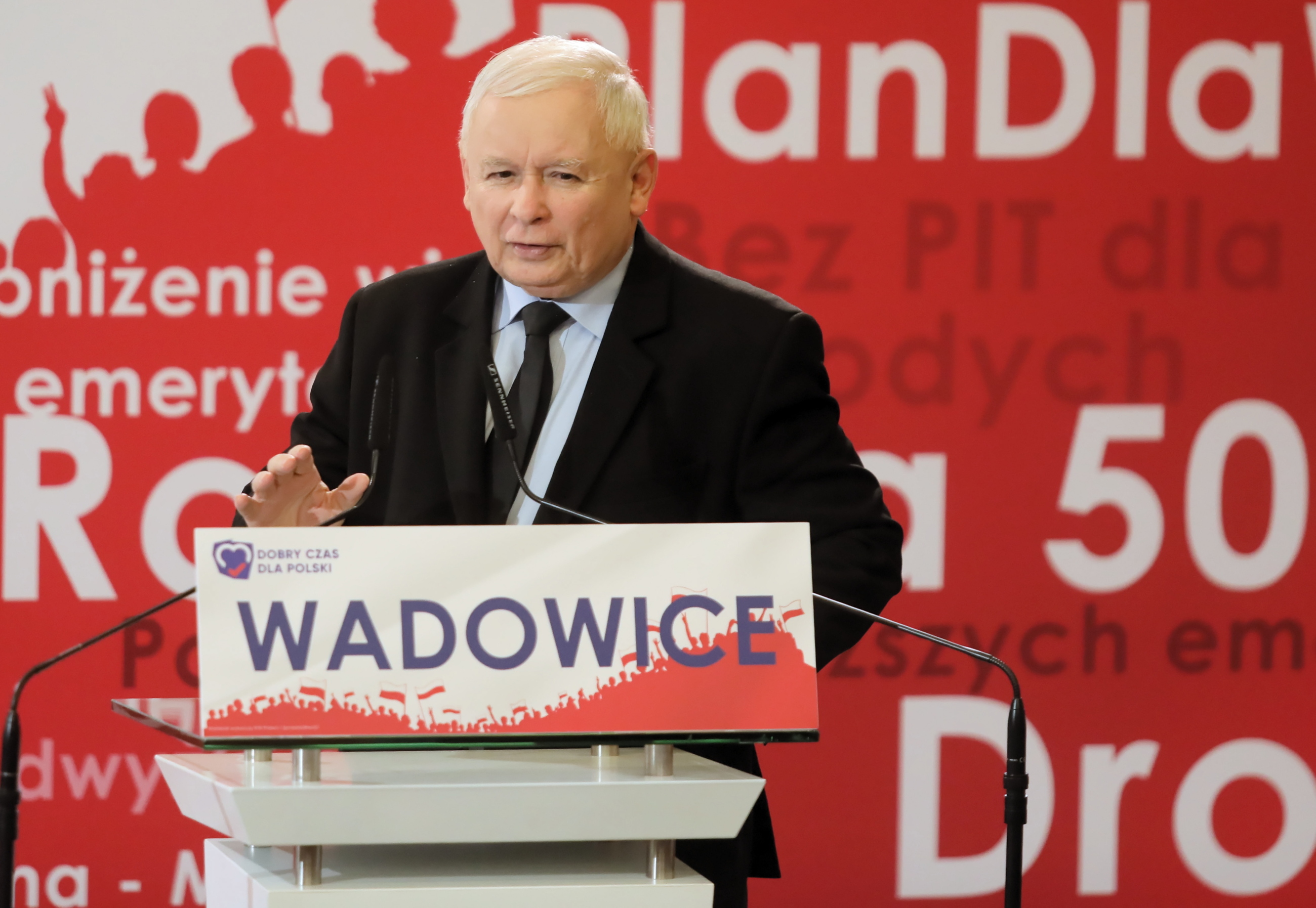 Jarosław Kaczyński w Wadowicach