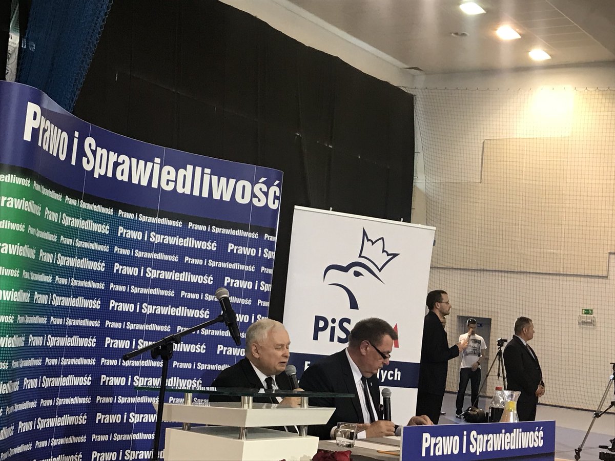 Spotkanie prezesa PiS Jarosława Kaczyńskiego z mieszkańcami miejscowości Trzcianka