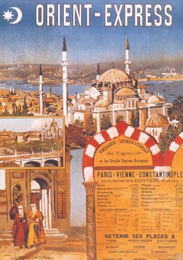 Plakat promujący Orient Express