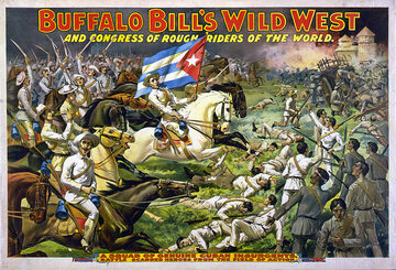 Plakat reklamujący Wild West show
