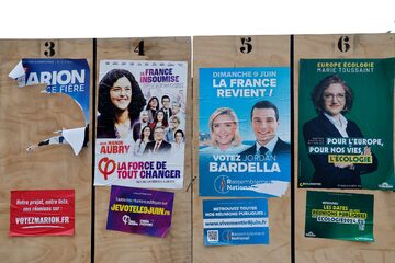 Plakaty wyborcze we Francji