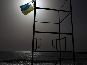 Plaża w ukraińskiej Odessie