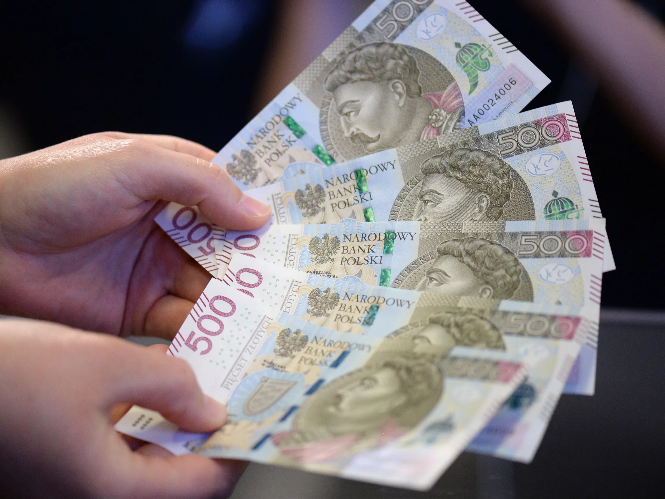 Banknoty o nominale 500 zł