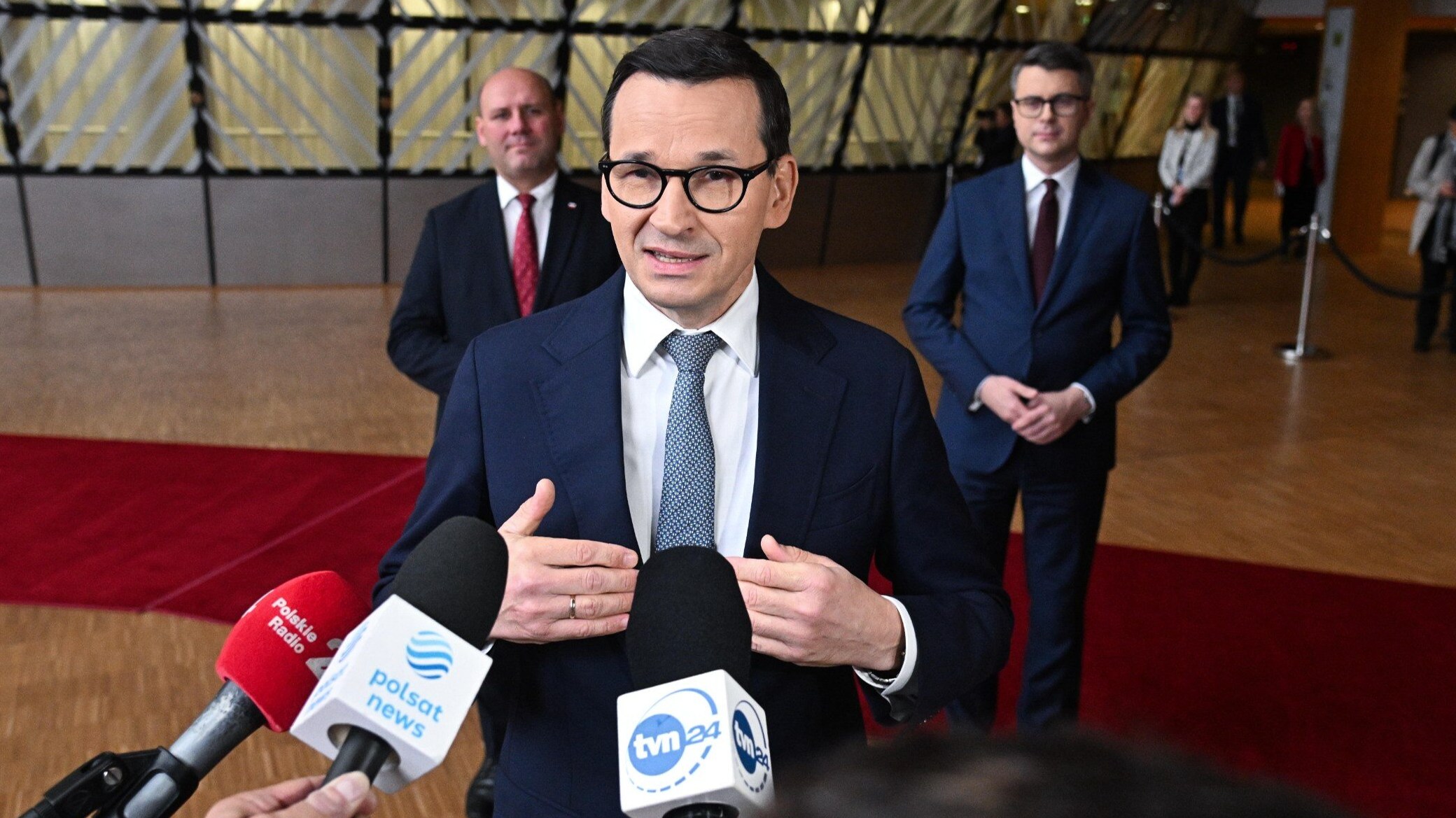 Mateusz Morawiecki w Brukseli przed posiedzeniem Rady Europejskiej