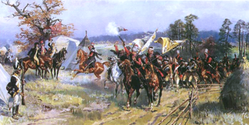 "Po bitwie pod Zieleńcami z 1792 rok" obraz autorstwa Wojciecha Kossaka