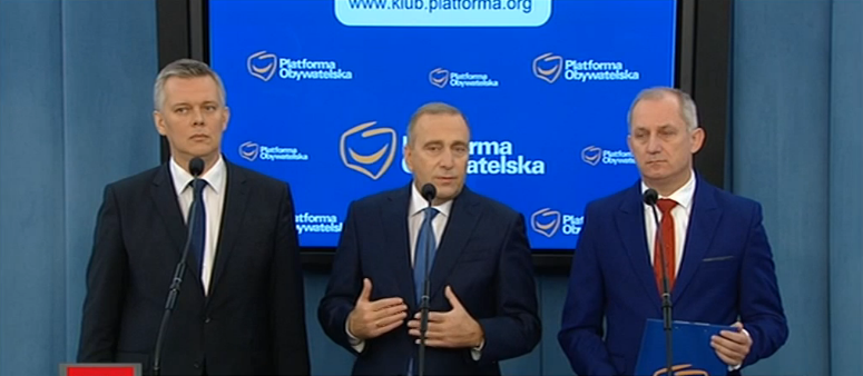 konferencja prasowa PO