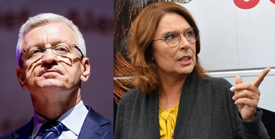 Jacek Jaśkowiak i Małgorzata Kidawa-Błońska