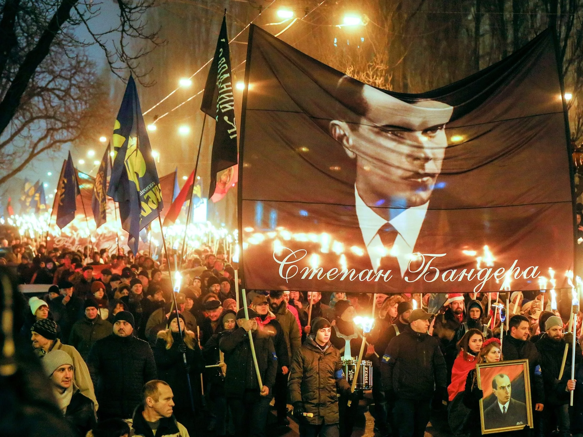 Marsz na ulicach Kijowa