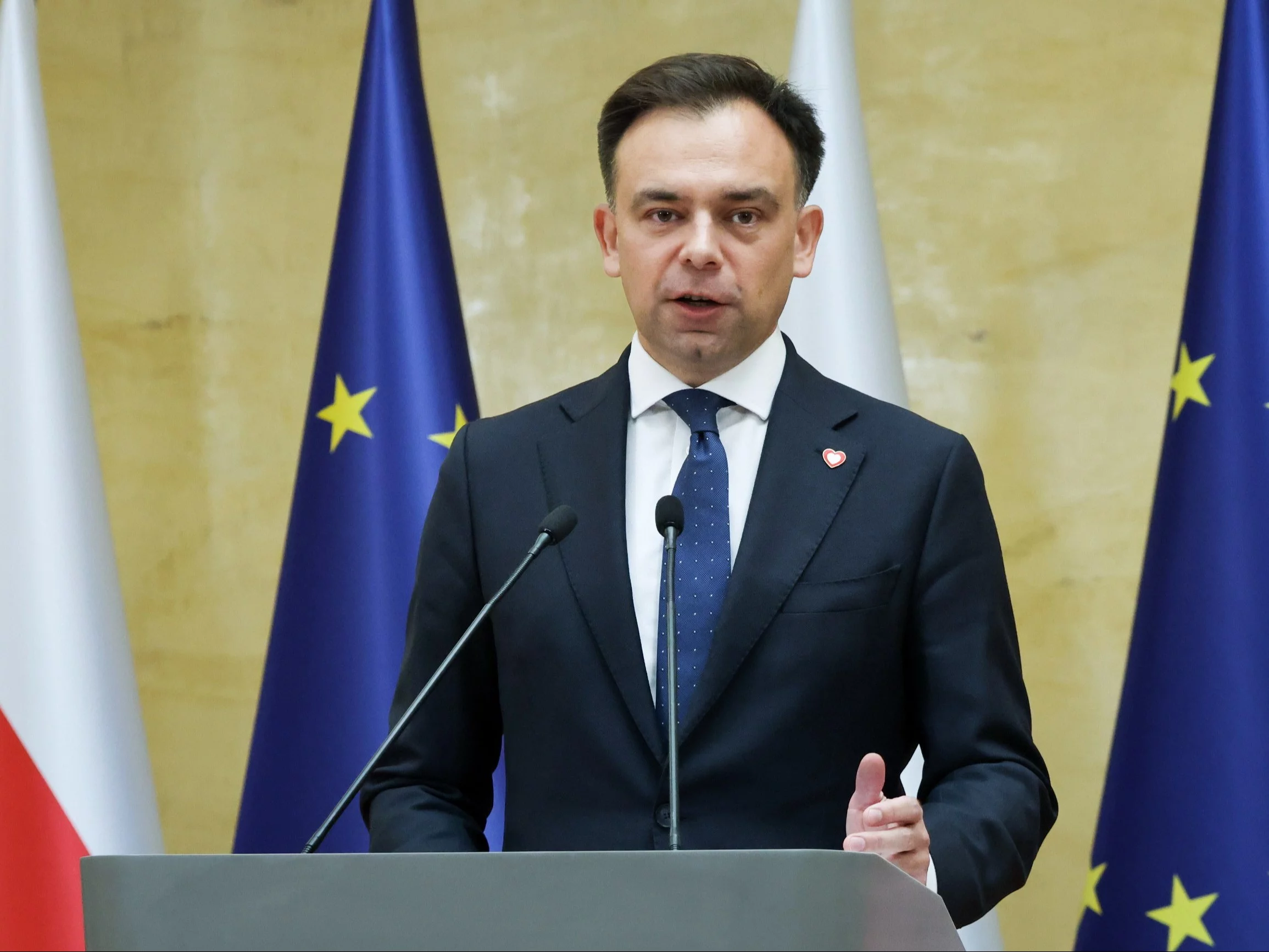 Minister finansów i gospodarki Andrzej Domański