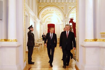 Podczas wizyty na Ukrainie szef Rady Europejskiej spotkał się z prezydentem Petro Poroszenko