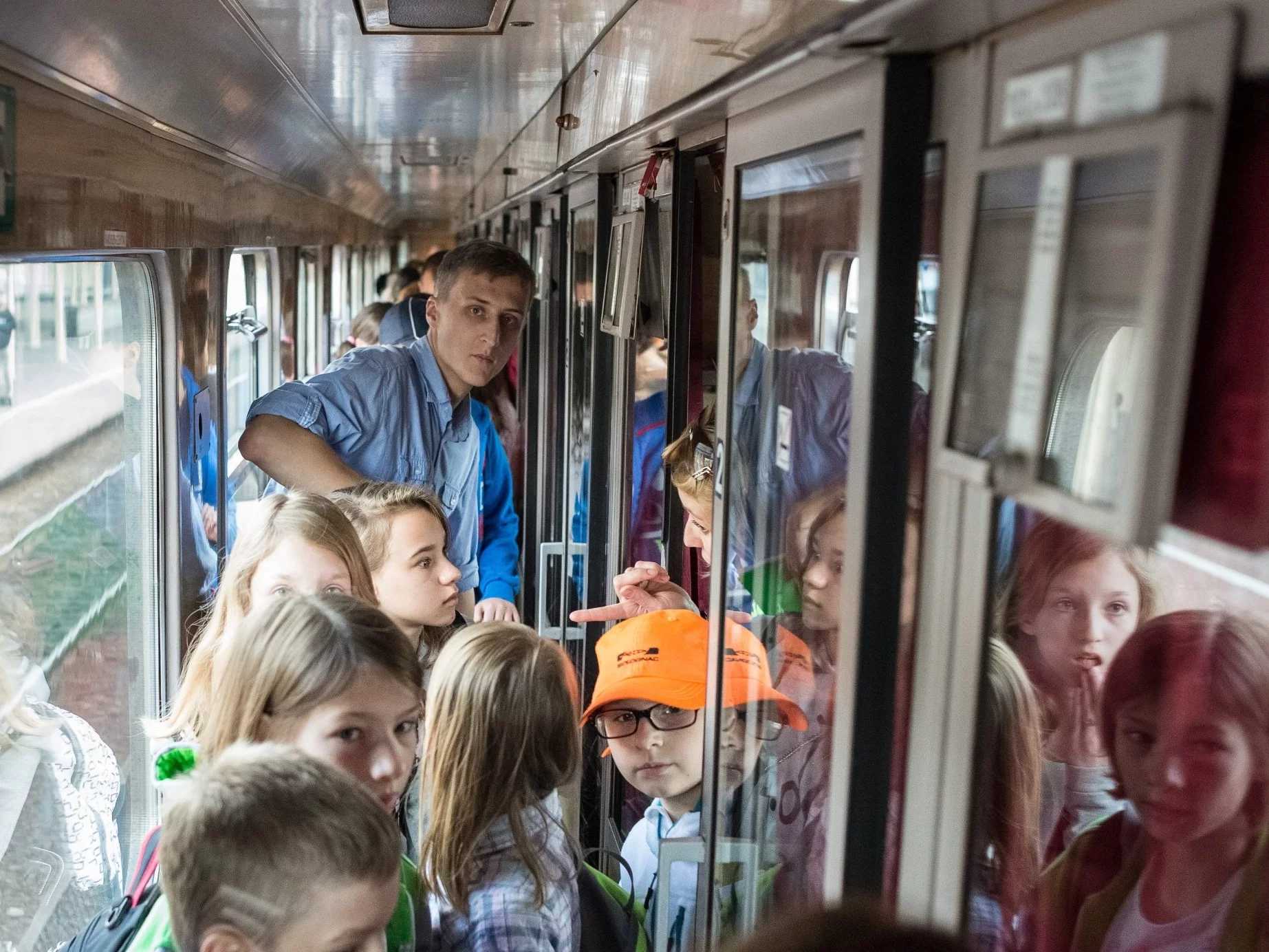 Zatłoczony pociąg PKP