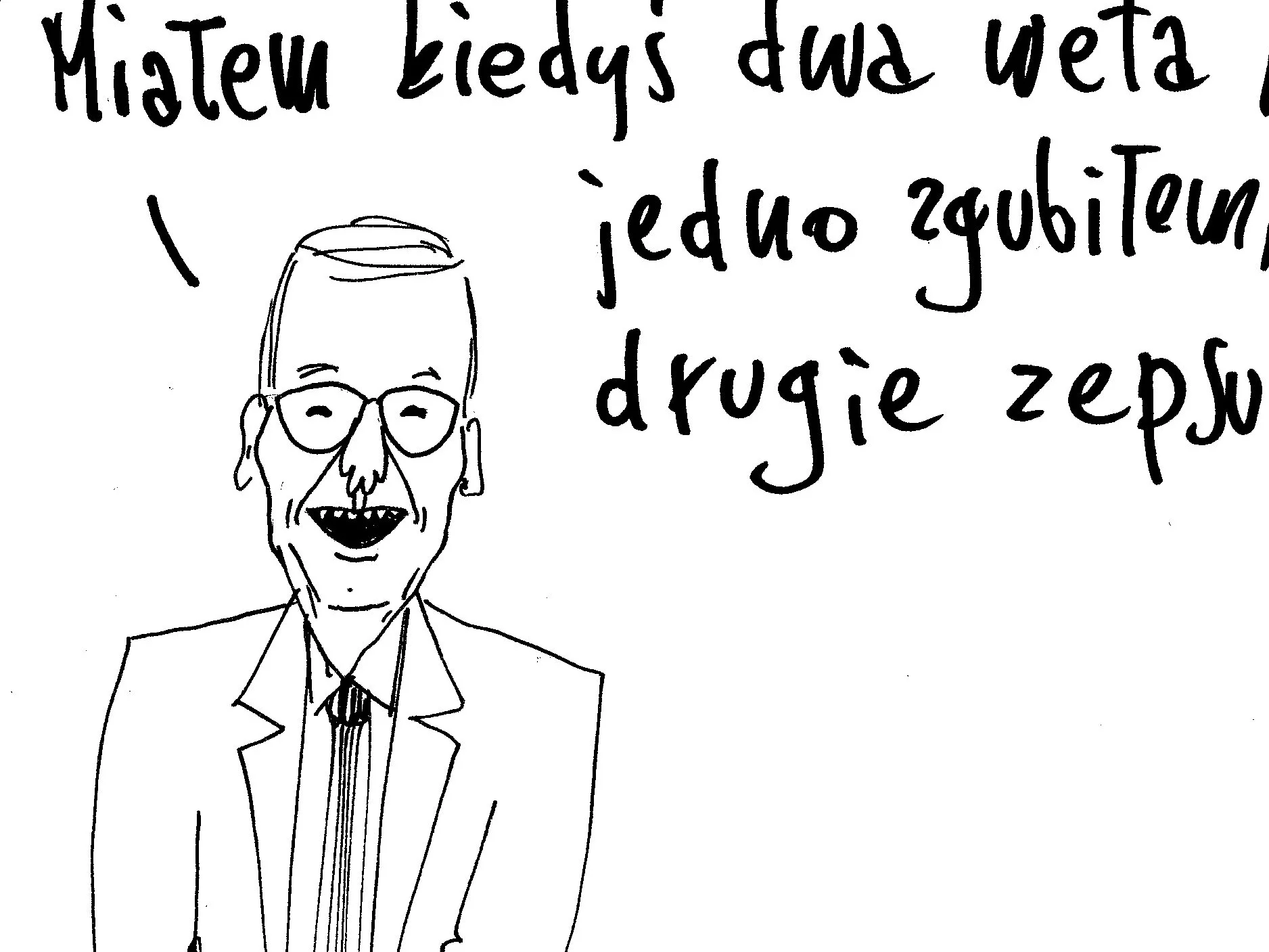 Podsumowanie tygodnia. Rysunek Cezarego Krysztopy