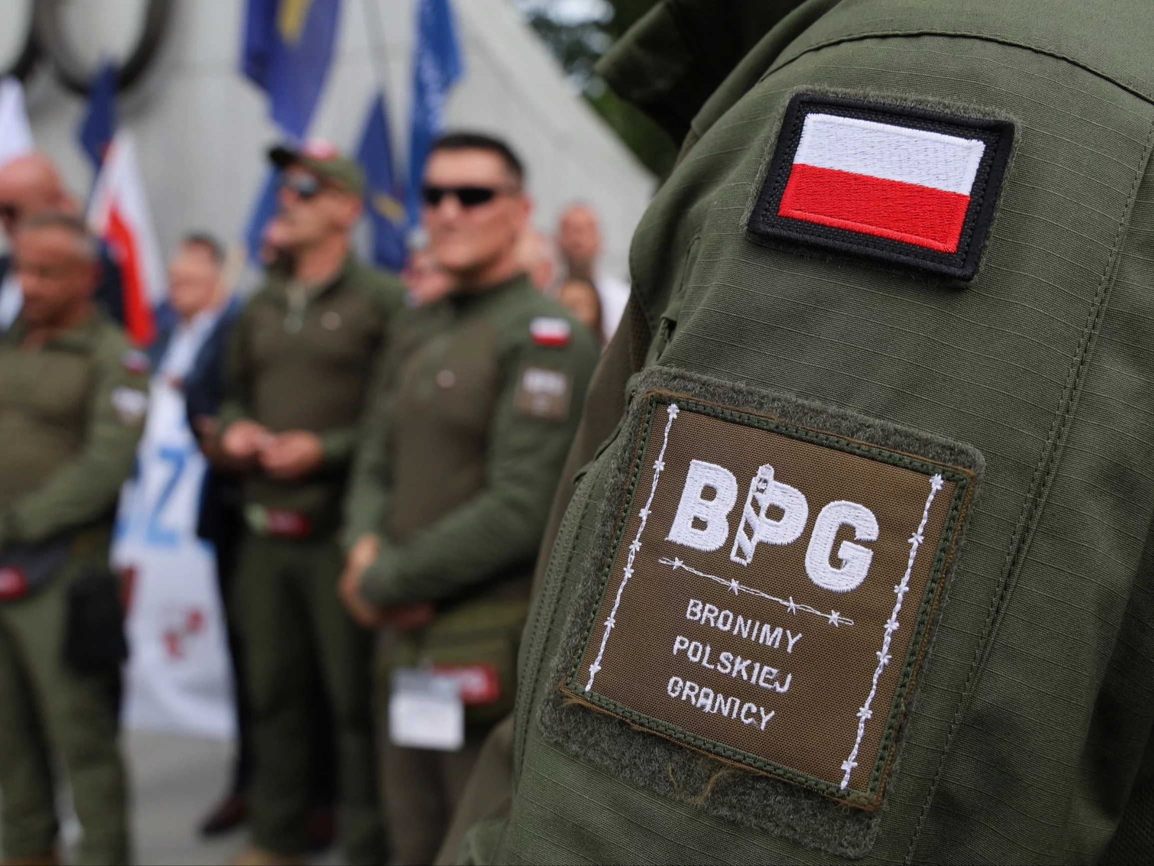 Członkowie ruchu Bronimy Polskiej Granicy