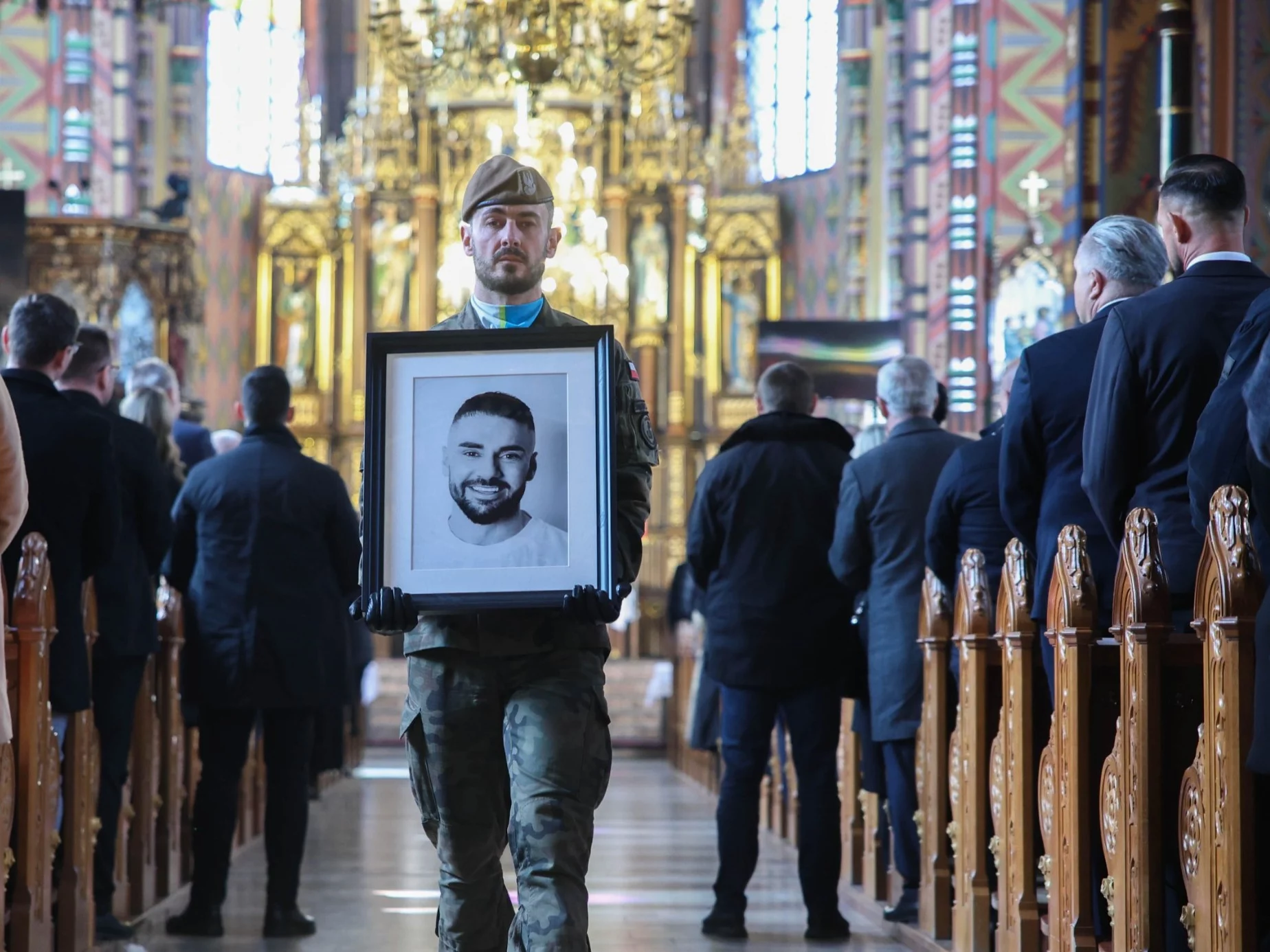 Msza święta żałobna w kościele parafii rzymskokatolickiej pw. św. Joachima w Sosnowcu w intencji posła Lewicy Łukasza Litewki