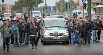 Pogrzeb Nidala R. zastrzelonego w Berlinie w wyniku porachunków arabskich klanów