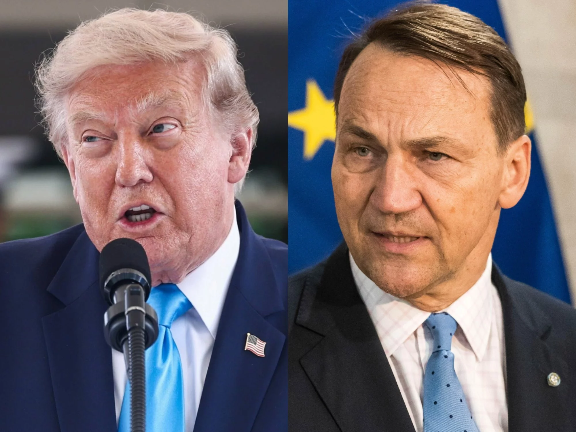 Donald Trump i Radosław Sikorski