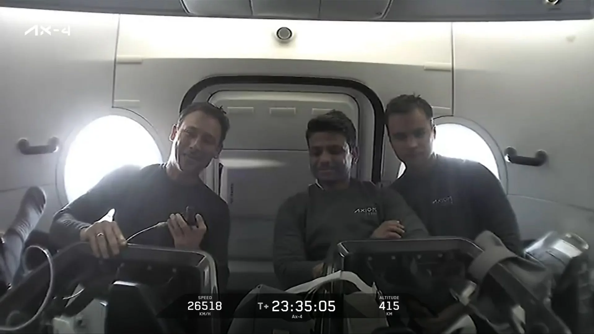 Misja Ax-4 łączy się z kosmosu