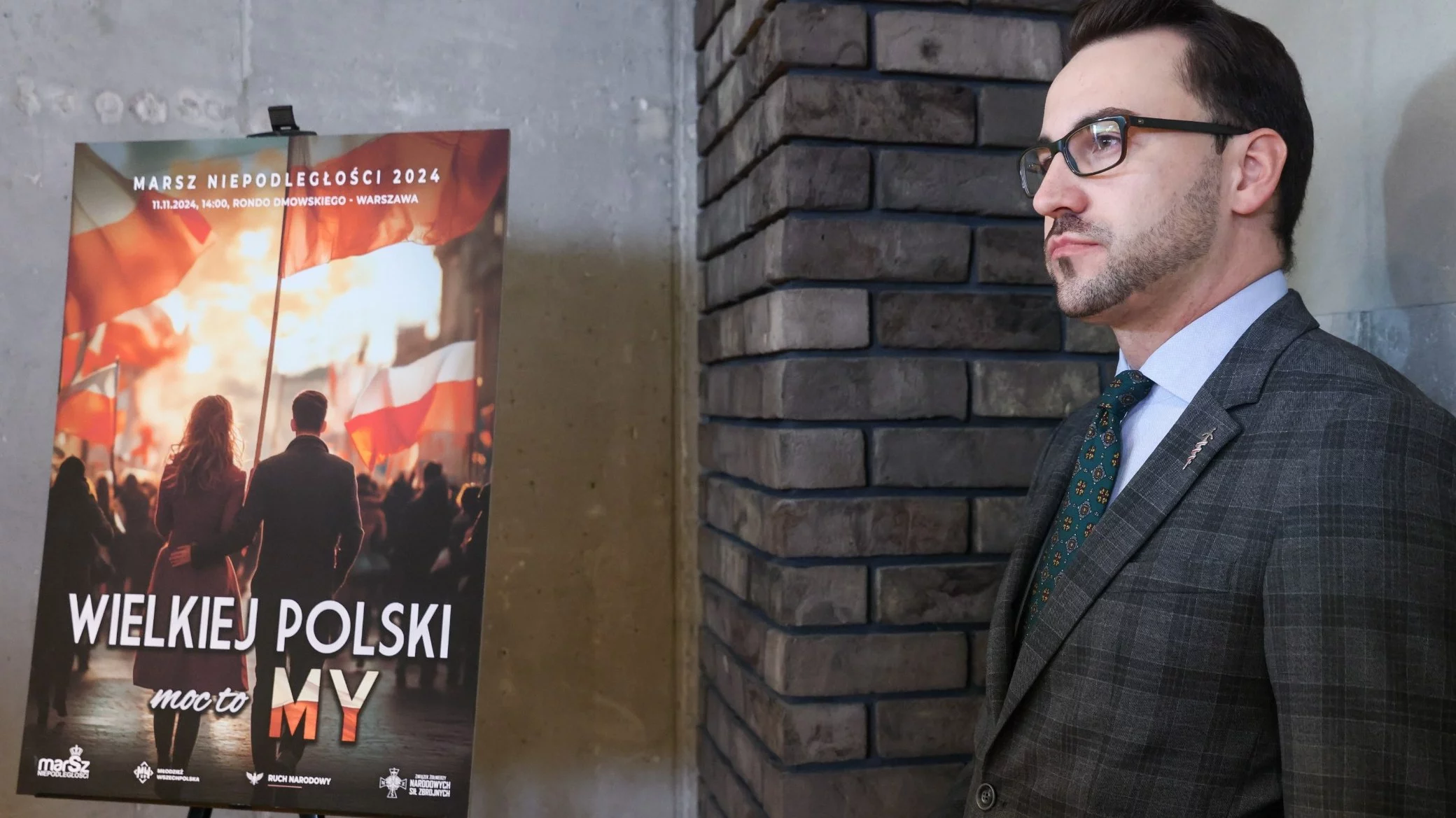 Prezes Stowarzyszenia "Marsz Niepodległości" Bartosz Malewski