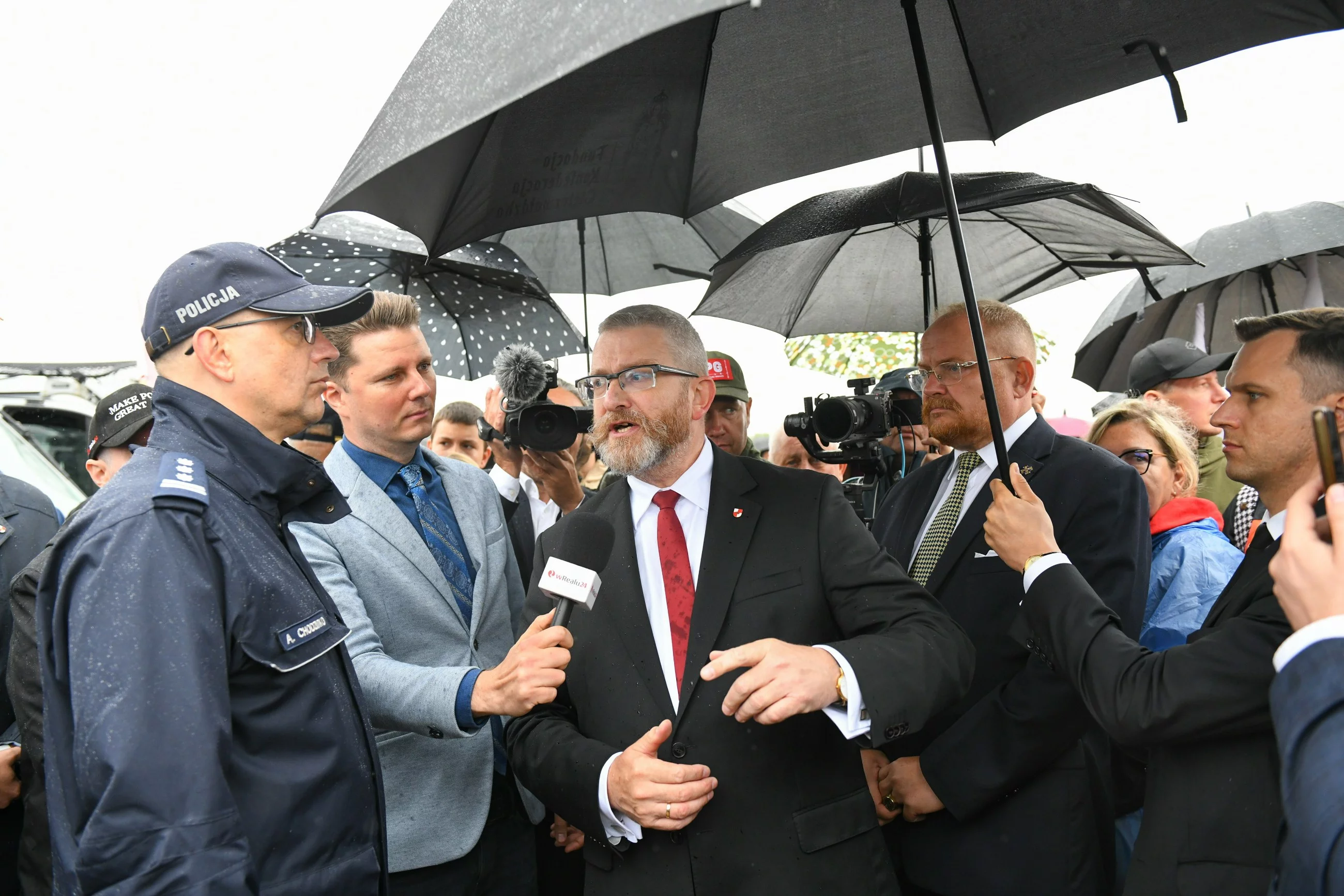 Grzegorz Braun w Jedwabnem