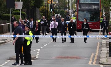 Policja na miejscu ataku w Hainault we wschodnim Londynie