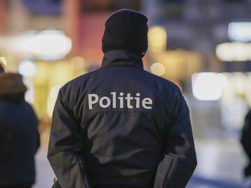 Policja w Brukseli, zdjęcie ilustracyjne