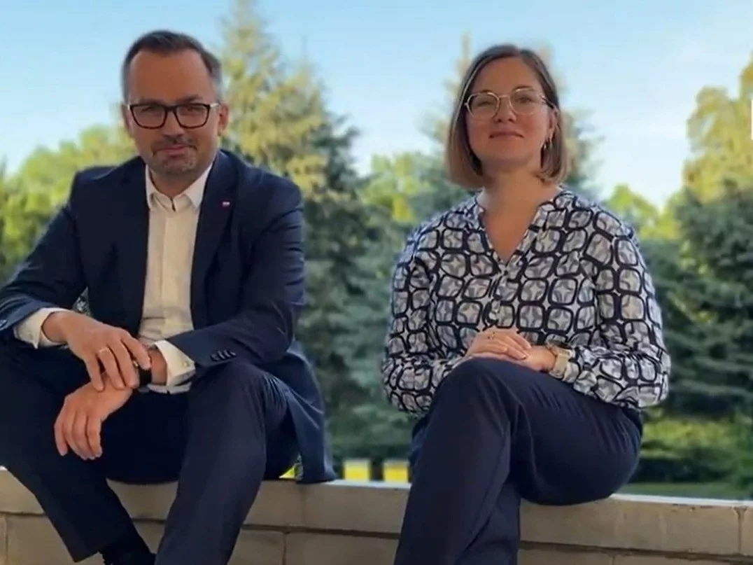 Marcin Horała (PiS) i Paulina Matysiak (Razem)