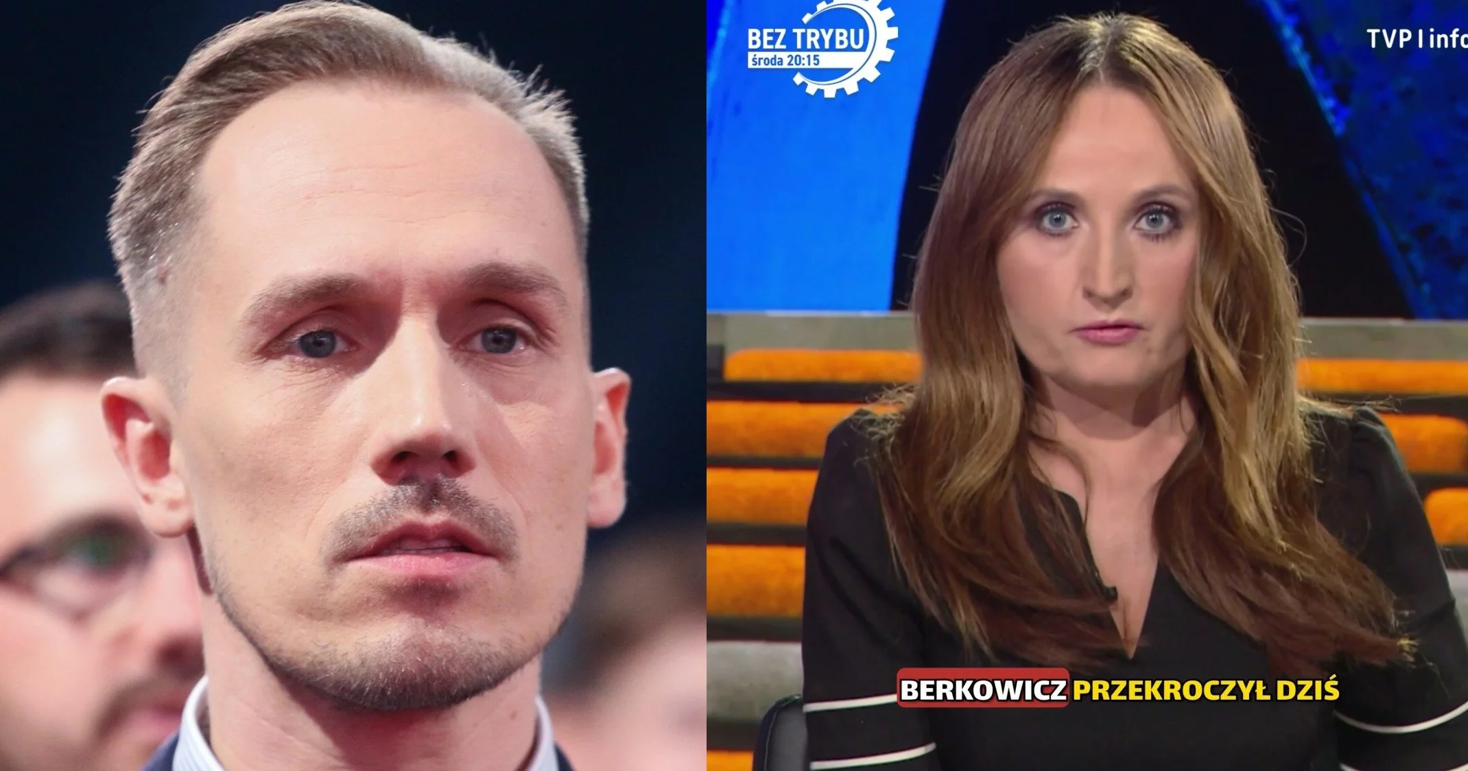 Poseł Konrad Berkowicz/Dziennikarka Justyna Dobrosz-Oracz