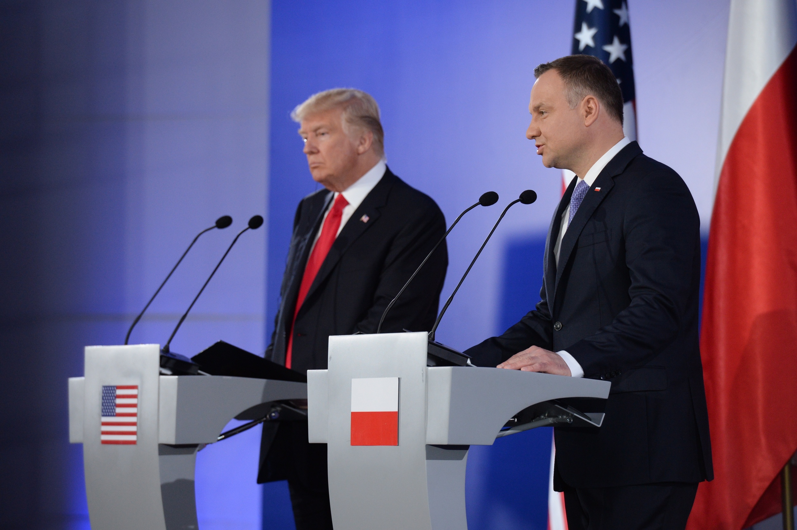 Andrzej Duda i Donald Trump