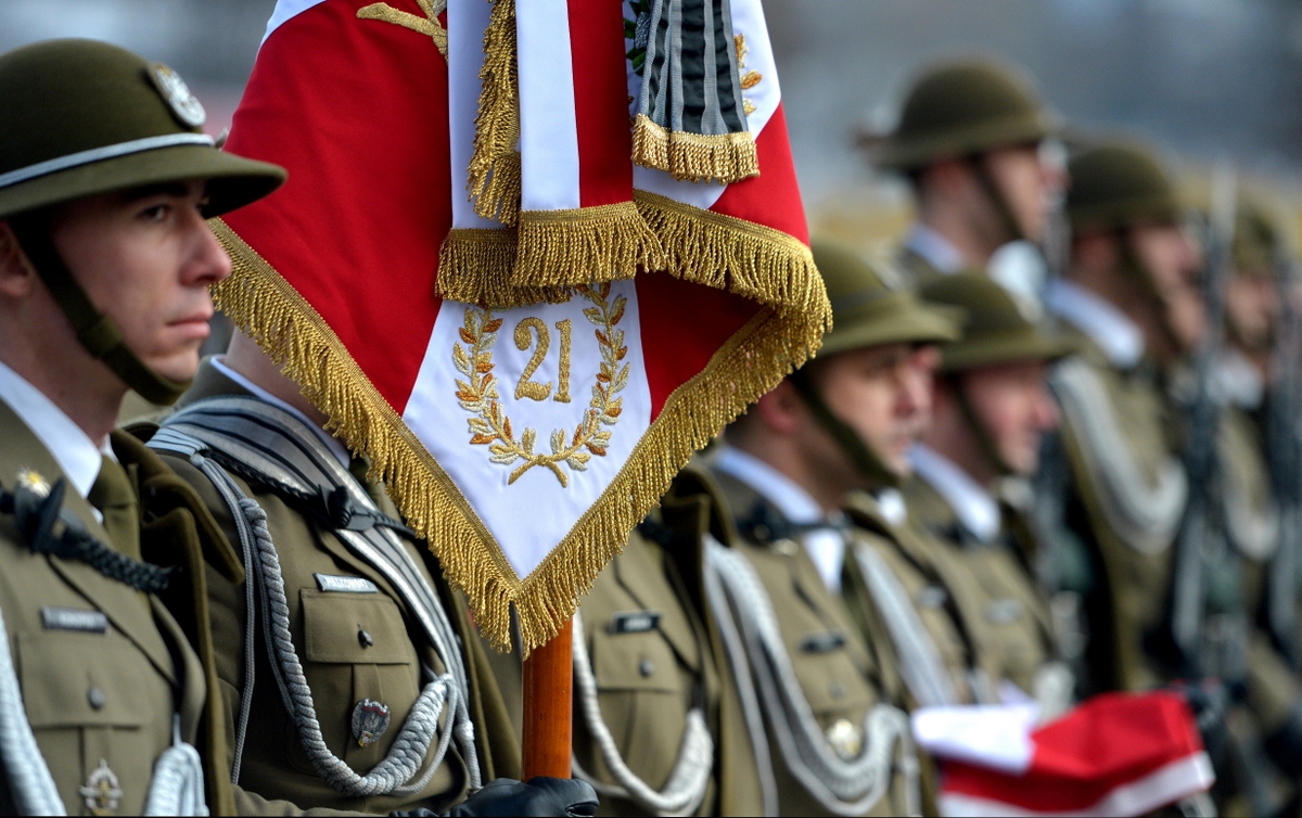 Elewi podczas przysięgi wojskowej w koszarach 21. Brygady Strzelców Podhalańskich w Rzeszowie