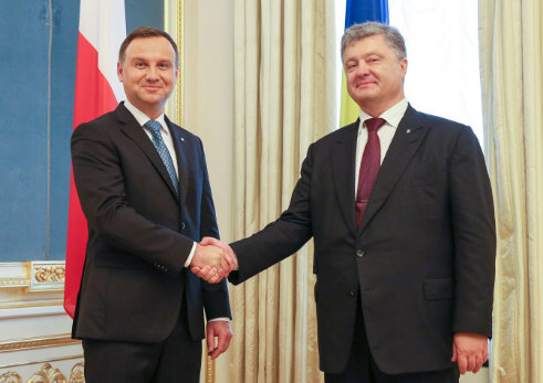 Andrzej Duda i Petro Poroszenko