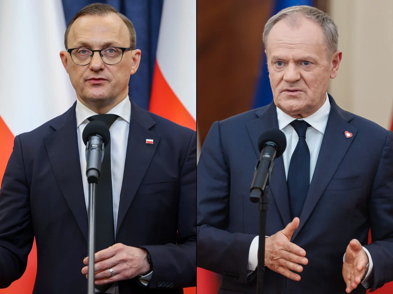 Rafał Leśkiewicz i Donald Tusk