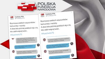 Polska Fundacja Narodowa opublikowała w mediach społecznościowych animację z dialogiem Adolfa Hitlera i Józefa Stalina dot. ataku na Polskę. Po fali krytyki, PFN skasowała animację.