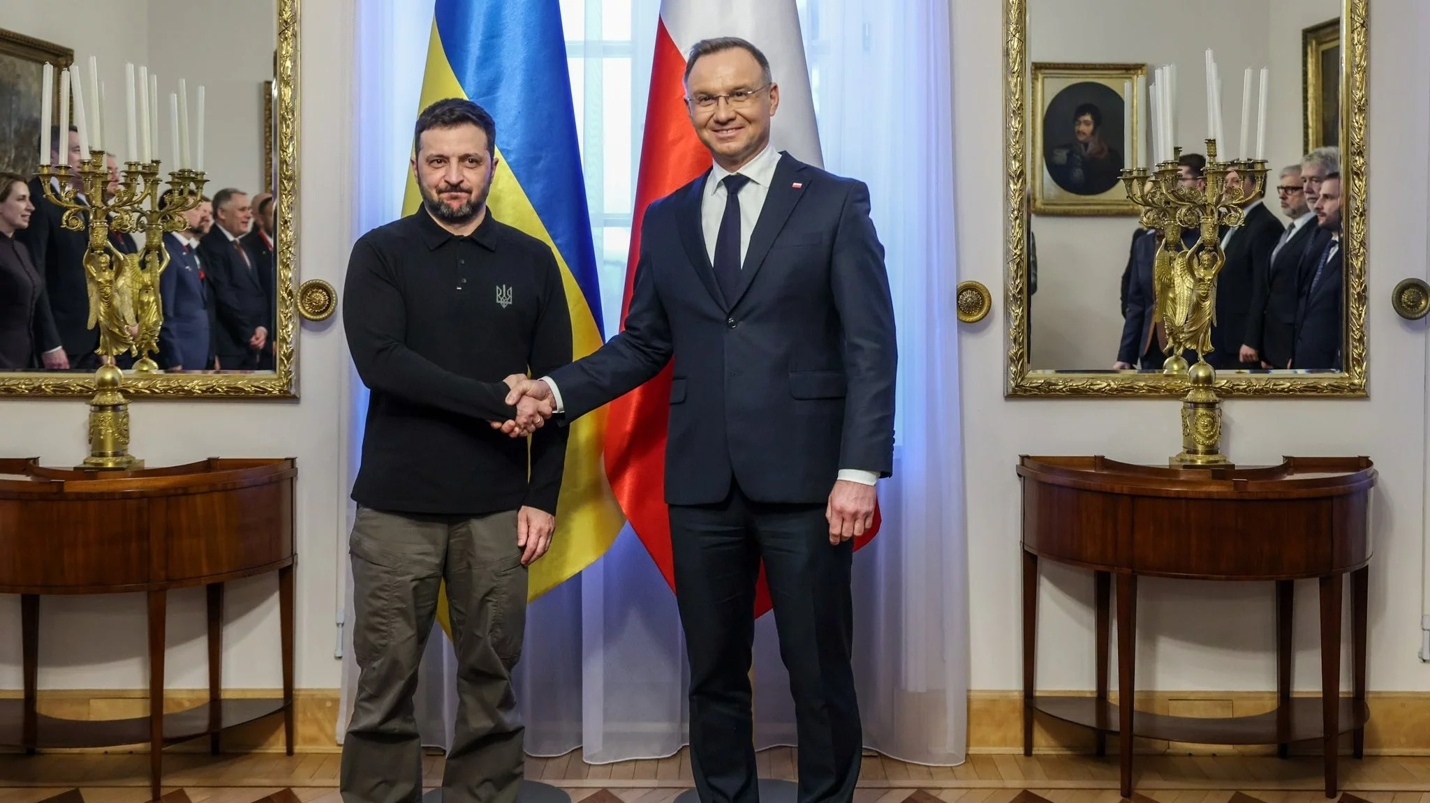 Wołodymyr Zełenski i Andrzej Duda