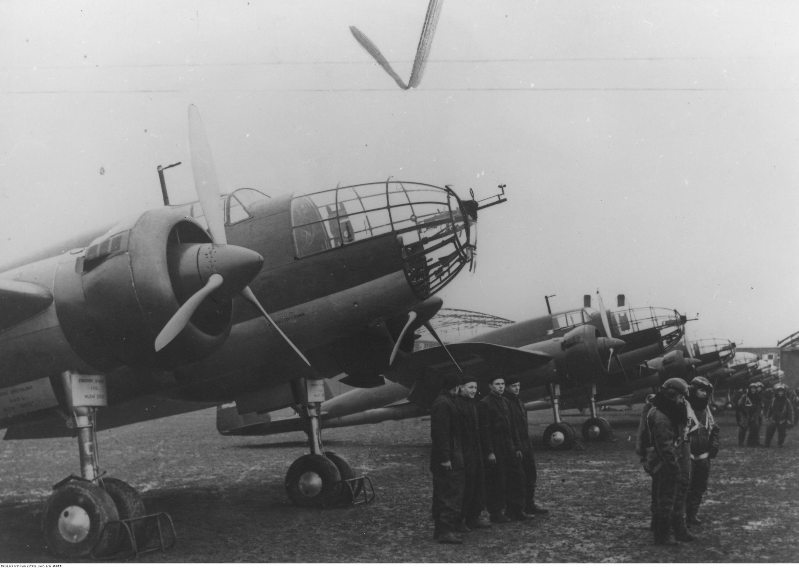 PZL-37 Łoś i ich załogi, 1939 r.