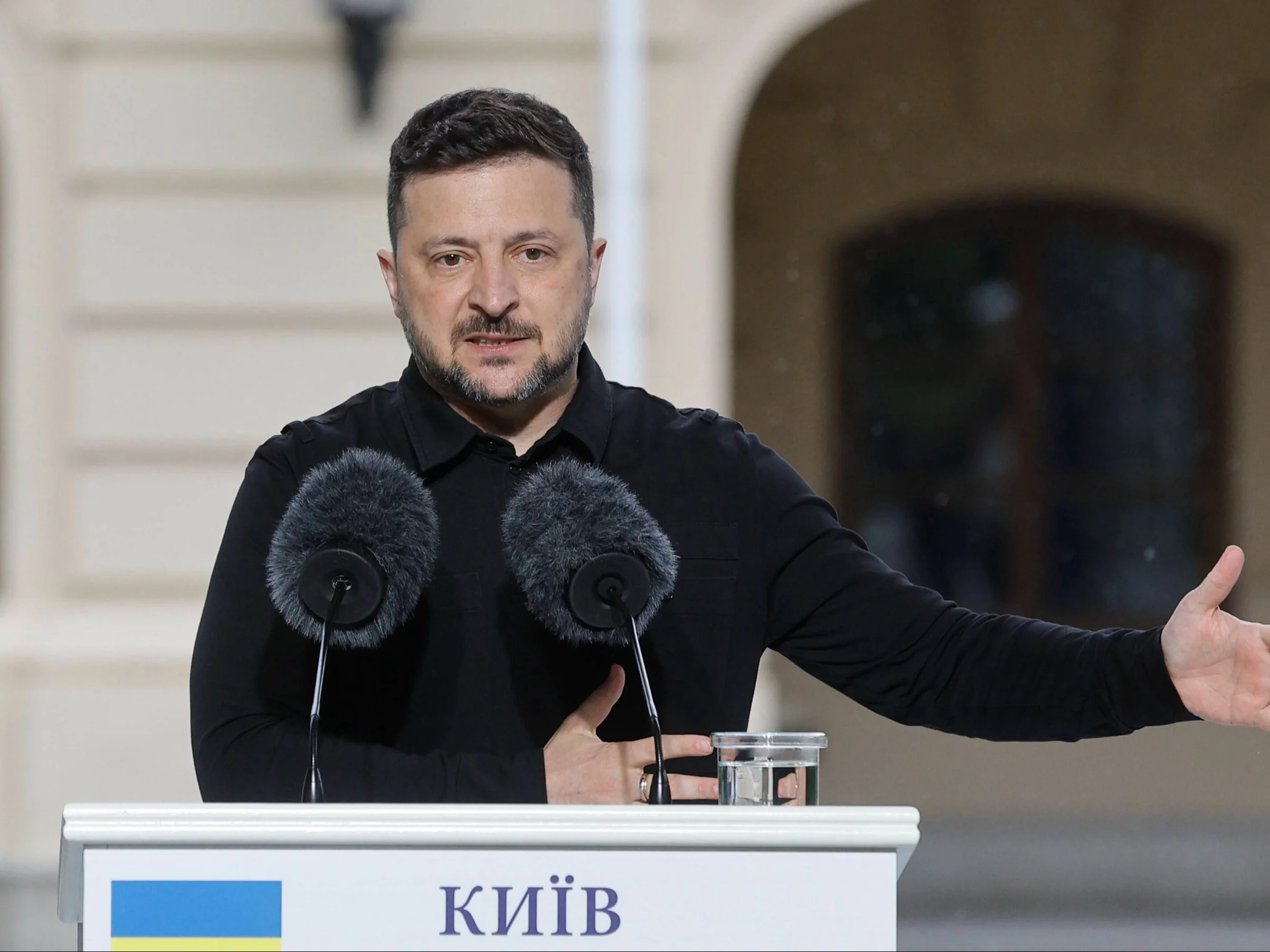 Prezydent Ukrainy Wołodymyr Zełenski