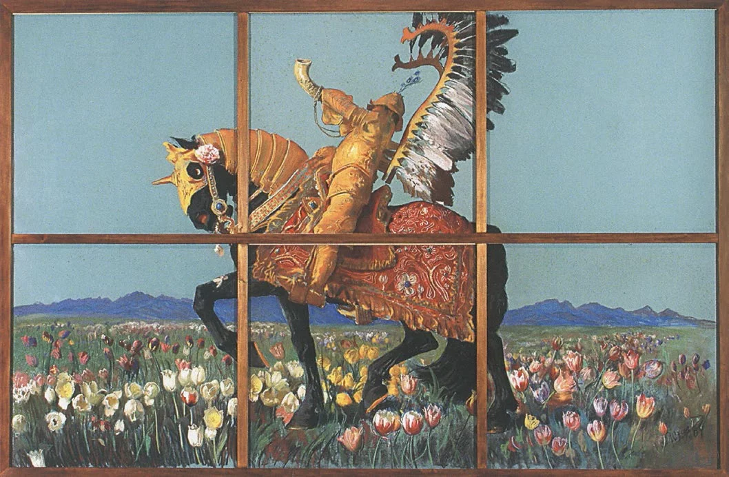 Na wystawie w Louvre-Lens można zobaczyć m.in. „Rycerza wśród kwiatów” Leona Wyczółkowskiego