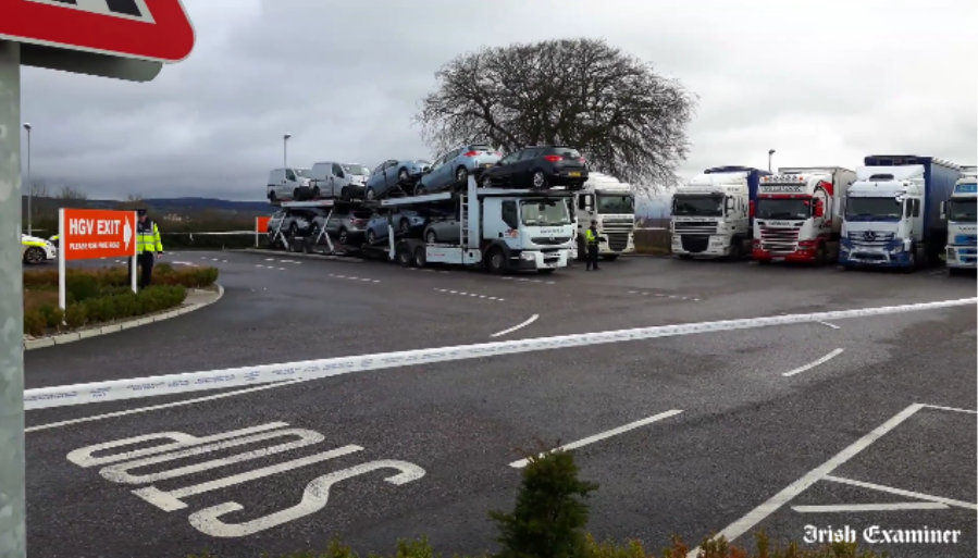 Parking, na którym doszło do ataku na polskiego kierowcę