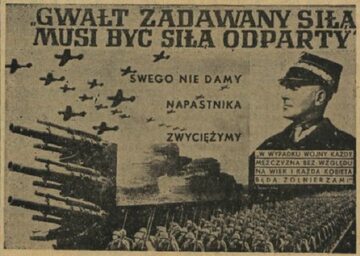 Polski plakat propagandowy z 1939 roku