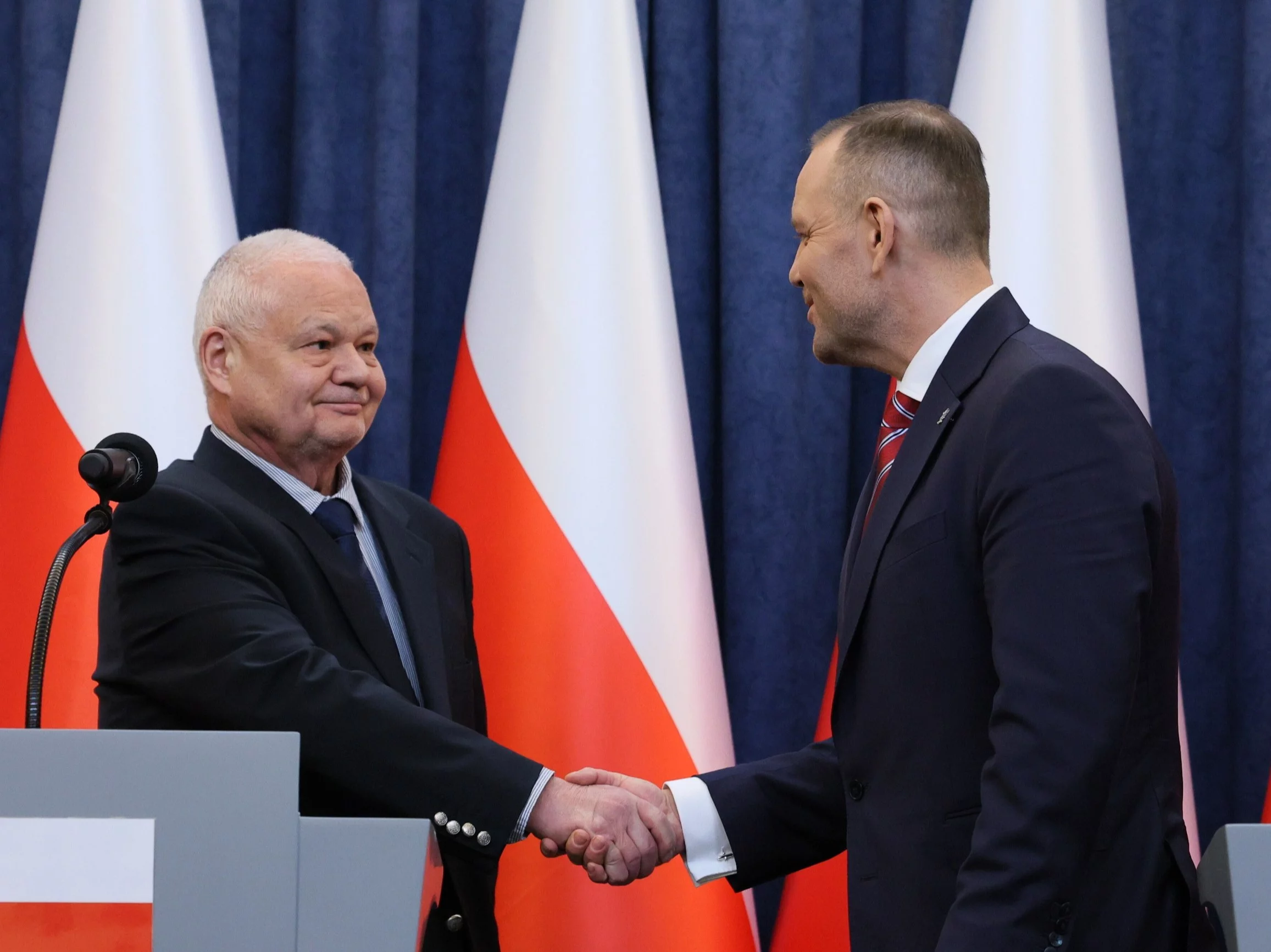 Prezydent RP Karol Nawrocki i prezes Narodowego Banku Polskiego Adam Glapiński