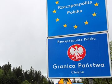 Polsko-słowackie przejście graniczne w miejscowości Chyżne