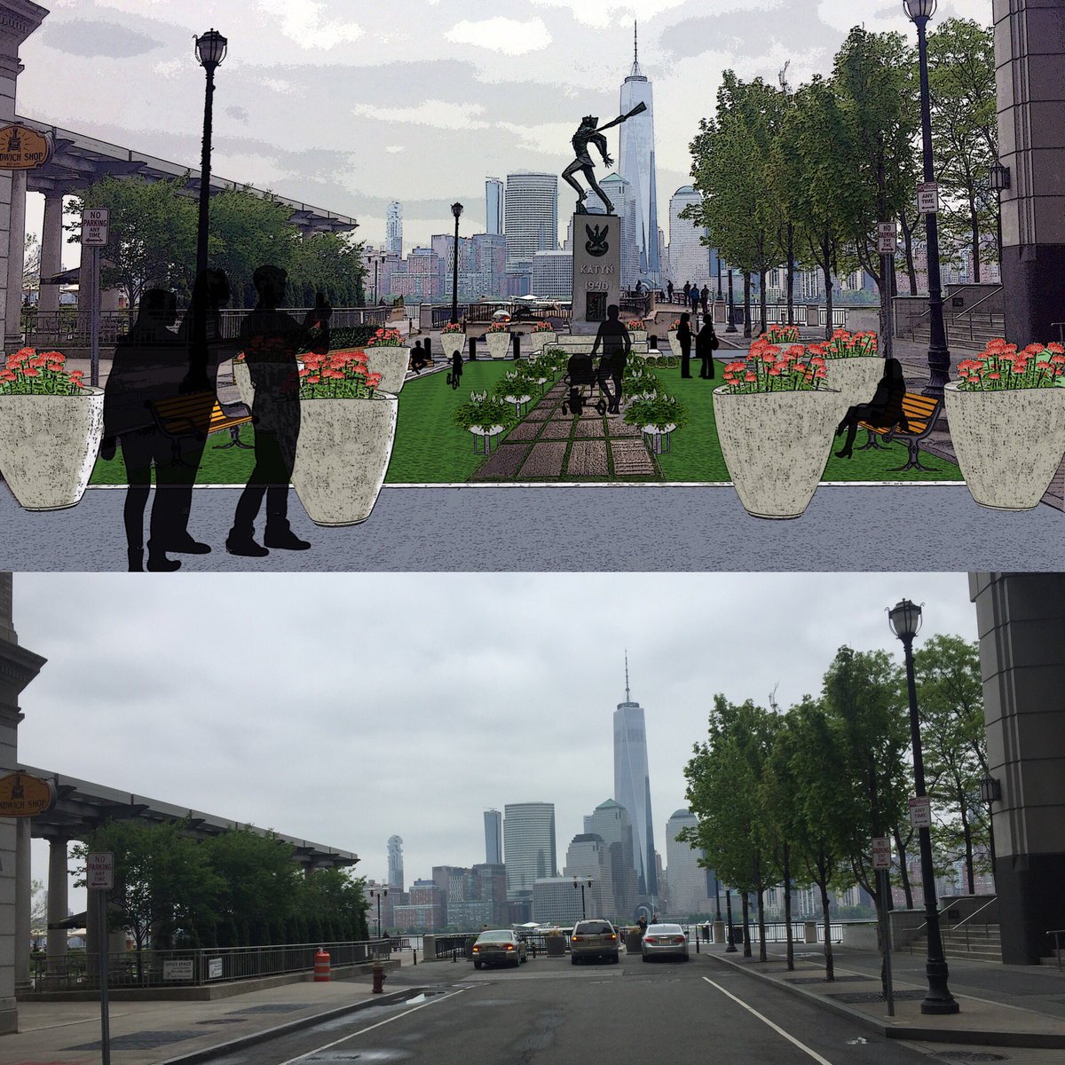 Tak ma wyglądać nowa lokalizacja Pomnika Katyńskiego