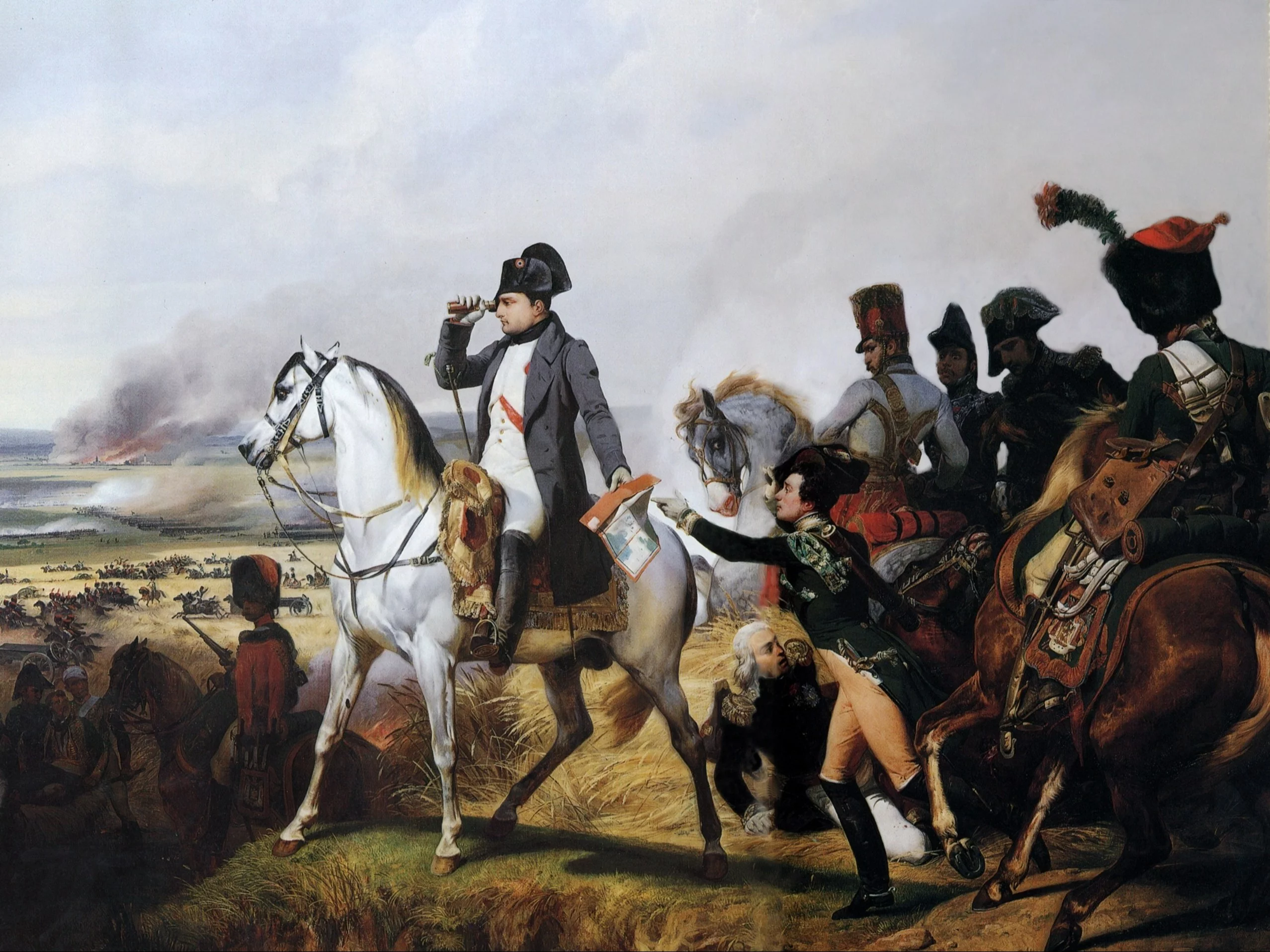 Cesarz Napoleon w czasie bitwy pod Wagram