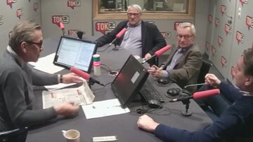 Poranek Radia TOK FM, z udziałem Tomasza Lisa, Tomasza Wołka i Wiesława Władyki.