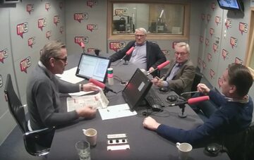 Poranek Radia TOK FM, z udziałem Tomasza Lisa, Tomasza Wołka i Wiesława Władyki.